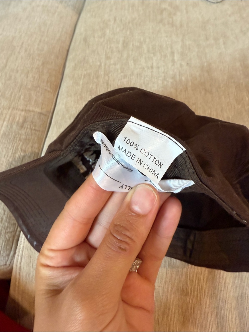 Brown 'I Think About Pedro Pascal' Embroidered Baseball Cap - Picture 3 of 3